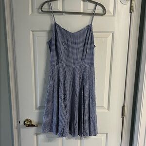 Old Navy Blue and White Gingham Dress
